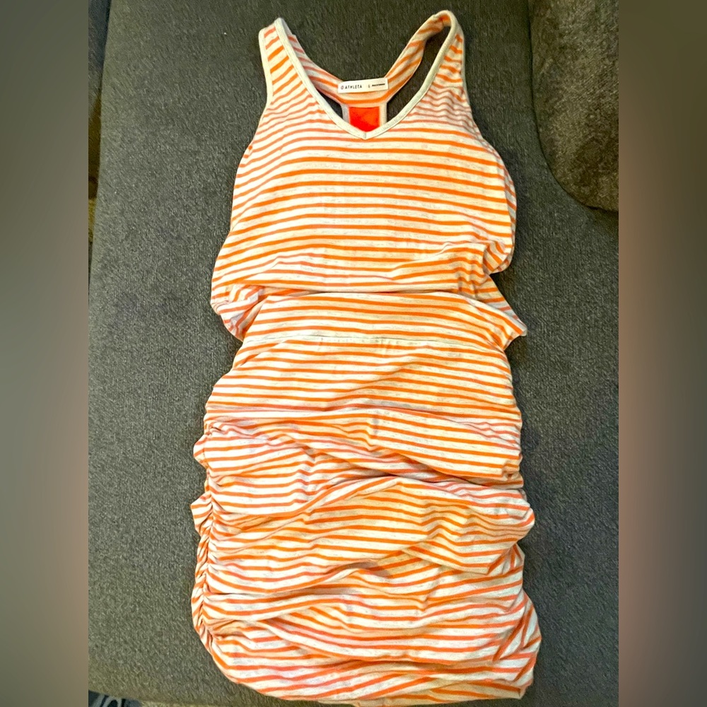 Athleta racerback ruched dress